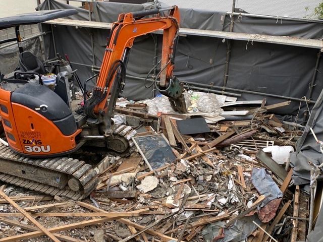 アスベスト除去工事・木造2階建て解体工事(東京都板橋区三園)　工事後の様子です。